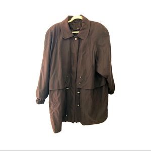 Brown Vintage Trench Coat American Bazaar